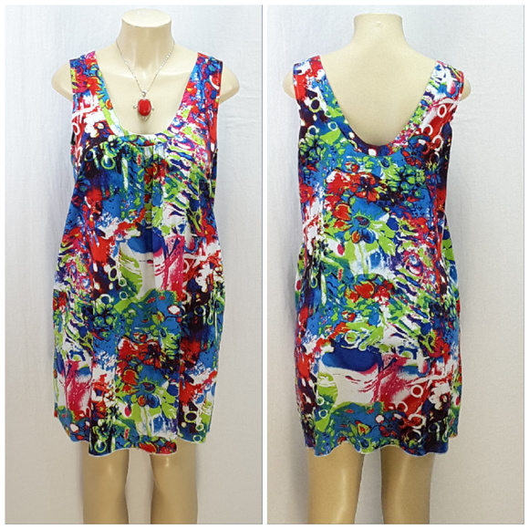 Blue Water Boutique Dresses & Skirts - BLUE WATER Boutique, Floral Tank Dress, size Med